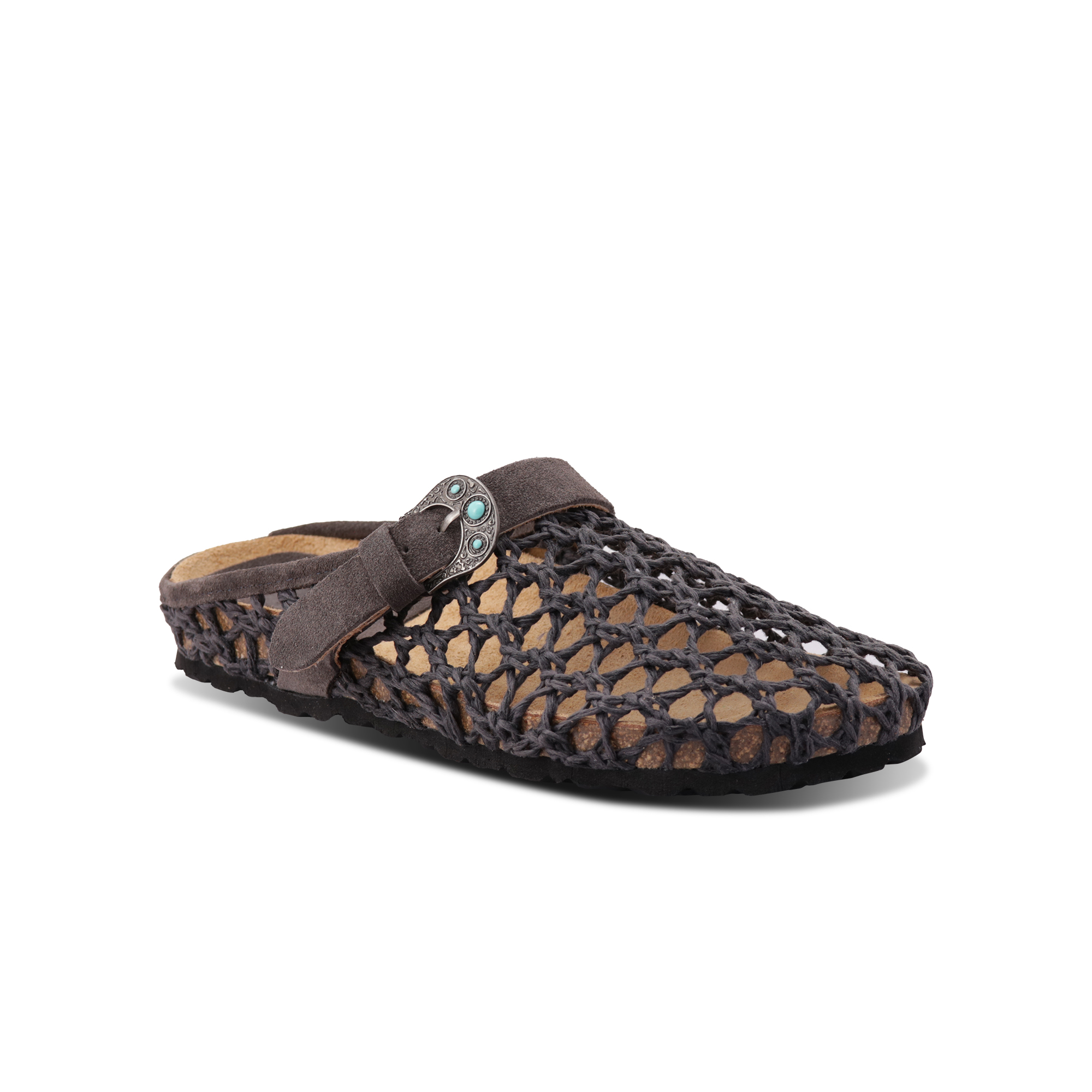 TAJI-DARK BROWN BRAIDED THAIS
