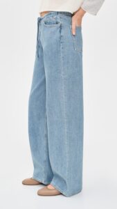 DL1961-SIENNA RELAXED WIDE LEG JEANS RIVER AURA