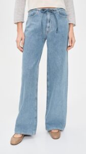 DL1961-SIENNA RELAXED WIDE LEG JEANS RIVER AURA