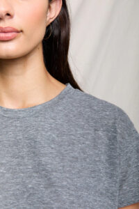 PERFECT WHITE TEE-HARLEY BOXY TEE HEATHER GREY