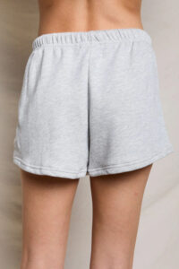 PERFECT WHITE TEE-LAYLA SHORT HEATHER GREY