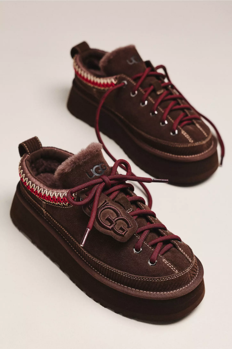 UGG-HERITAGE LACE-UP SLIPPER BURNT CEDAR