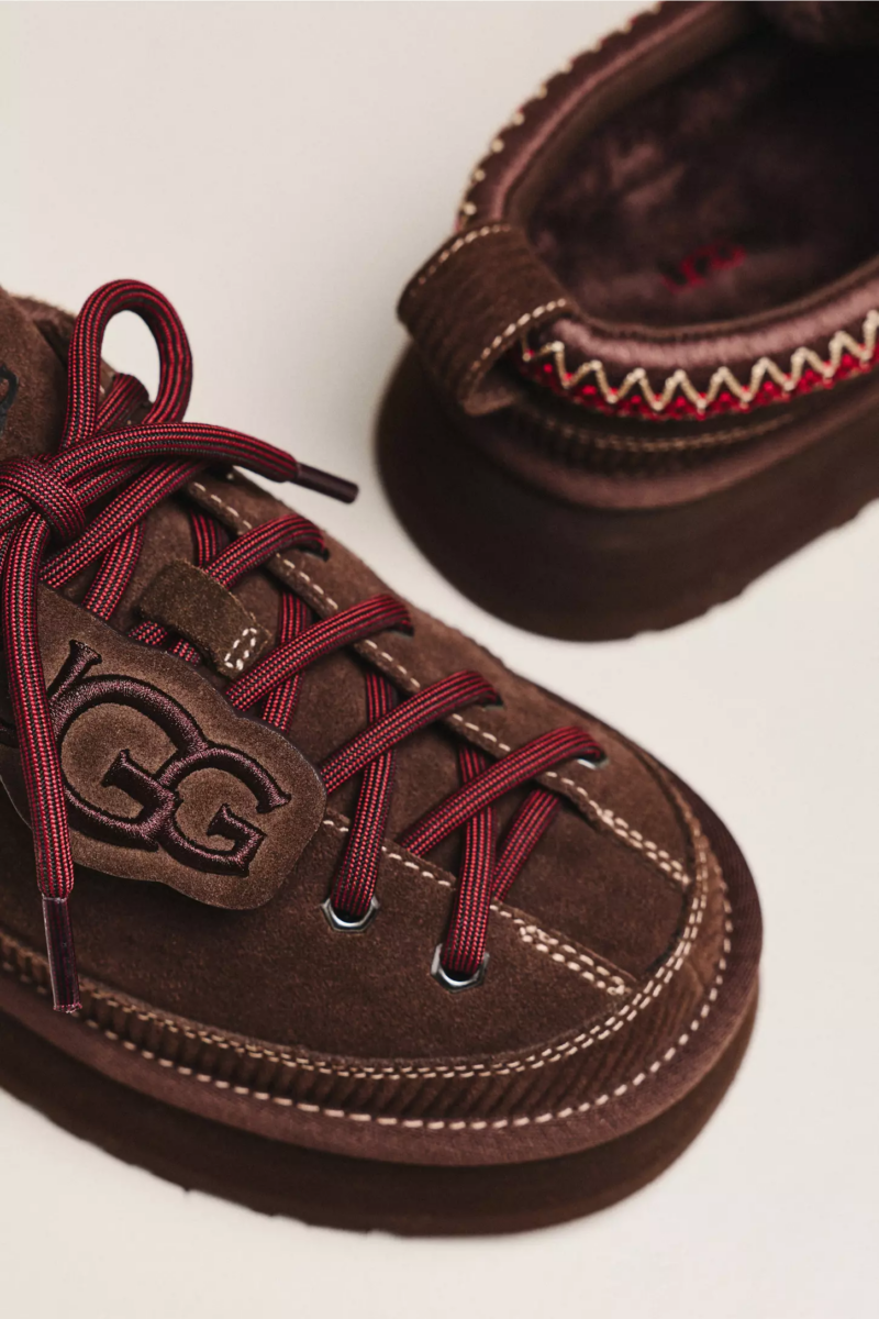 UGG-HERITAGE LACE-UP SLIPPER BURNT CEDAR