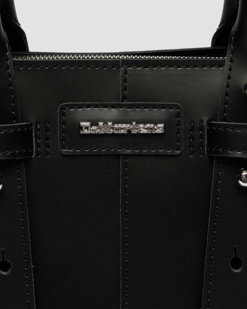 DR. MARTENS-SMALL LEATHER TOTE BAG BLACK