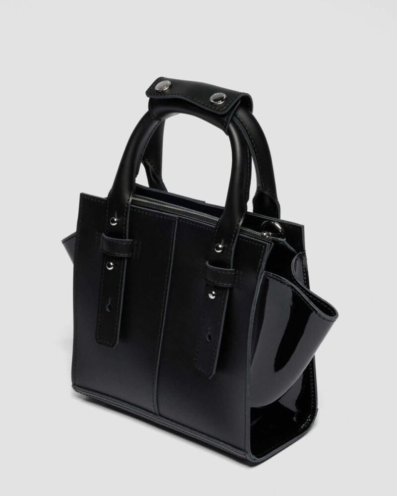 DR. MARTENS-SMALL LEATHER TOTE BAG BLACK