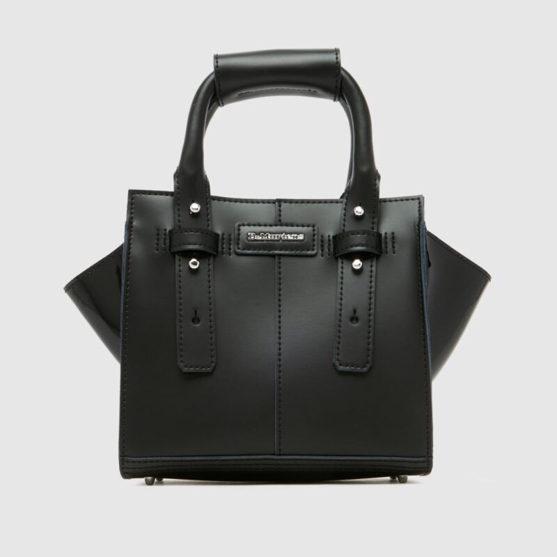 DR. MARTENS-SMALL LEATHER TOTE BAG BLACK