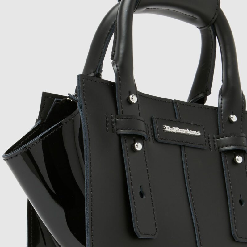 DR. MARTENS-SMALL LEATHER TOTE BAG BLACK
