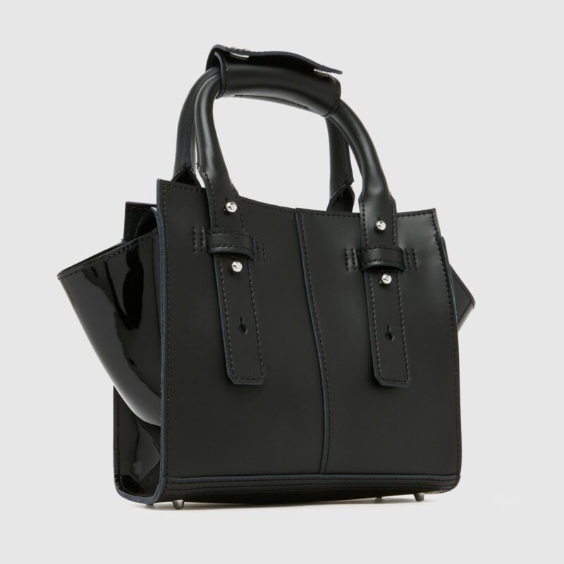 DR. MARTENS-SMALL LEATHER TOTE BAG BLACK