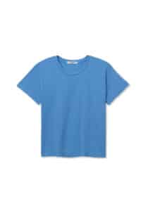 PERFECT WHITE TEE-HARLEY COTTON BOXY CREWNECK TEE PACIFIC BLUE
