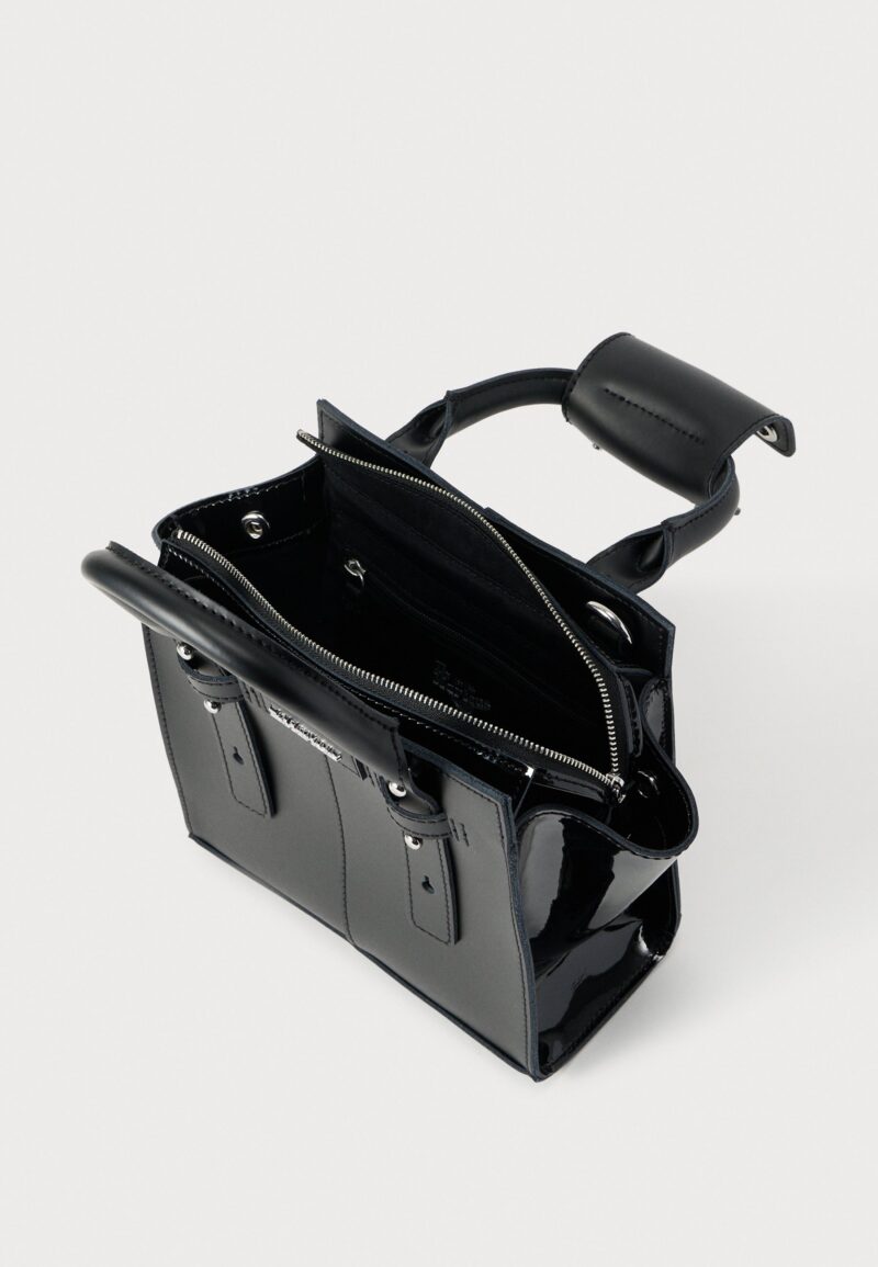 DR. MARTENS-SMALL LEATHER TOTE BAG BLACK