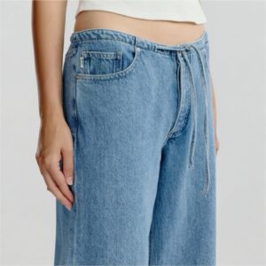 DL1961-SIENNA RELAXED WIDE LEG JEANS RIVER AURA