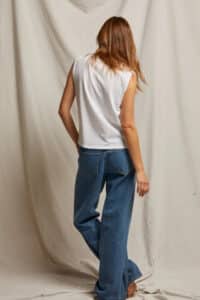 PERFECT WHITE TEE-MARGOT V NECK TANK WHITE