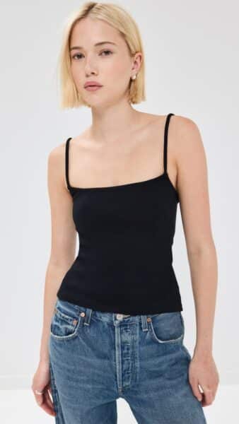PERFECT WHITE TEE-LUCILLE TANK TOP BLACK