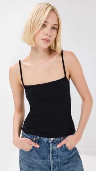 PERFECT WHITE TEE-LUCILLE TANK TOP BLACK