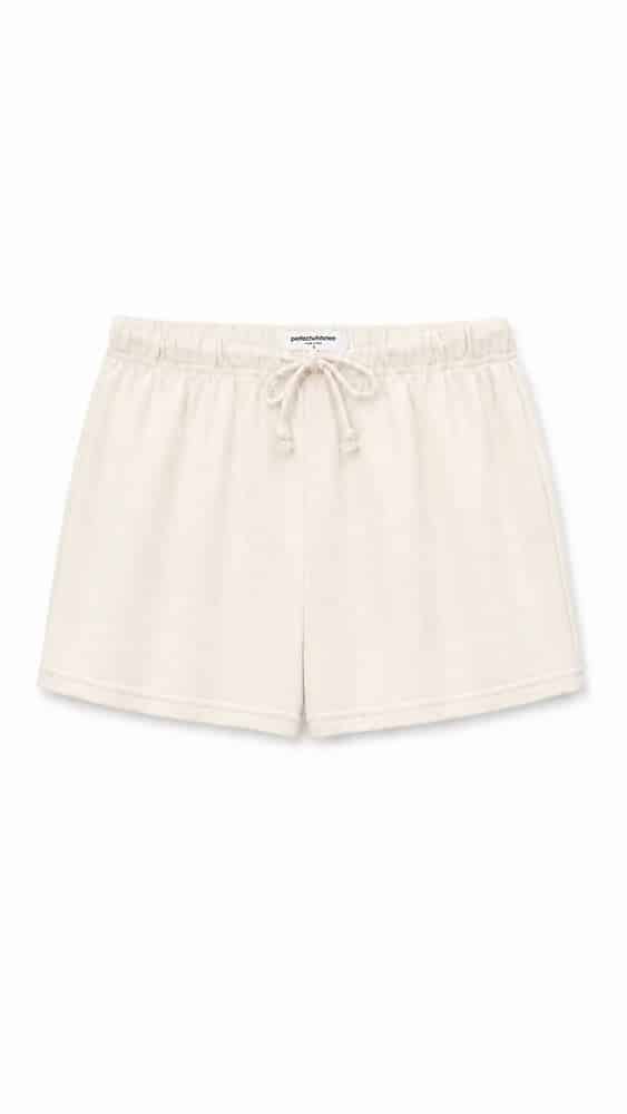 PERFECT WHITE TEE-LAYLA SHORT BRIGHT IVORY