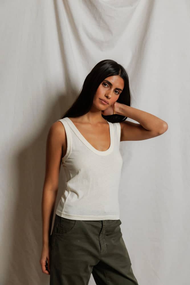 PERFECT WHITE TEE-VICKY NATURAL