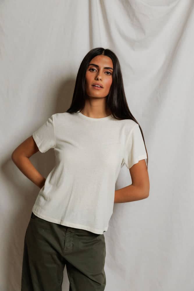 PERFECT WHITE TEE-VIVIAN NATURAL