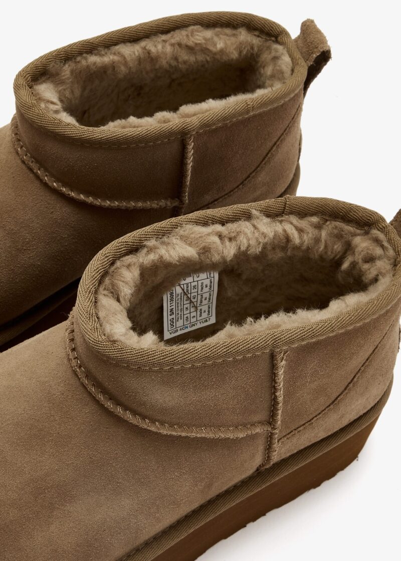 UGG-CLASSIC ULTRA MINI PLATFORM LIGHT BRONZE