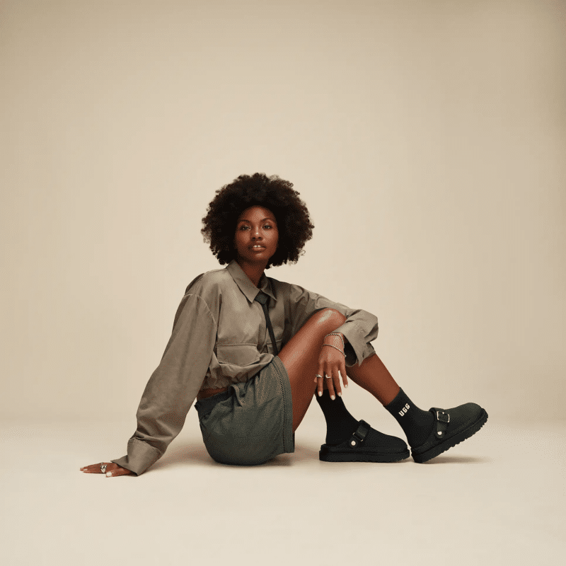 UGG-GOLDENSTAR VILLA CLOG BLACK
