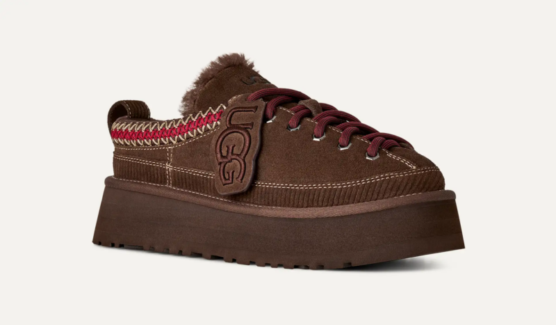 UGG-HERITAGE LACE-UP SLIPPER BURNT CEDAR