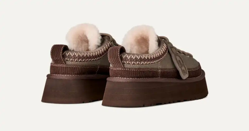 UGG-HERITAGE LACE-UP SLIPPER DRIED OREGANO