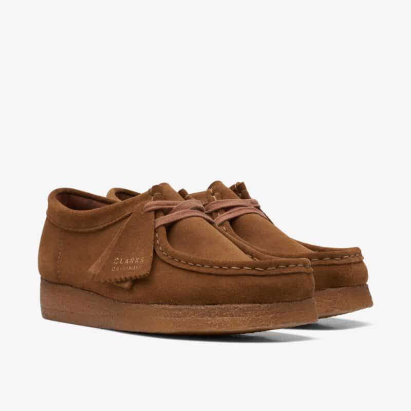 CLARKS-WALLABEE COLA SUEDE