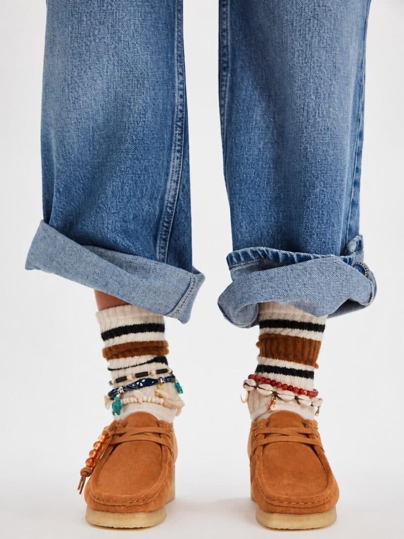 CLARKS-WALLABEE GINGER SUEDE