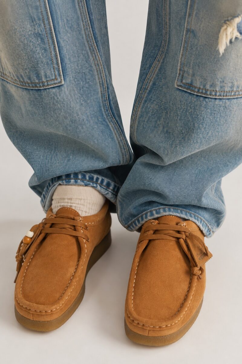 26329300 CLARKS ORIGINALS-WALLABEE EVO GINGER