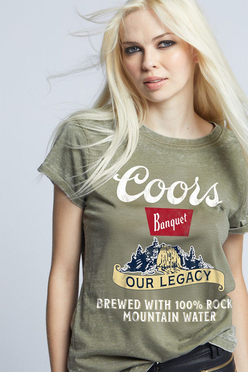 RECYCLED KARMA-COORS LEGACY TEE OLIVE