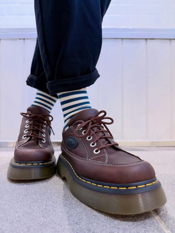 DR. MARTENS-BUZZ DARK BROWN GRIZZLY