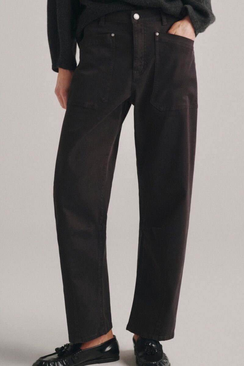 DL1961-BILIE EASY BARREL HIGH-RISE DARK CINDER