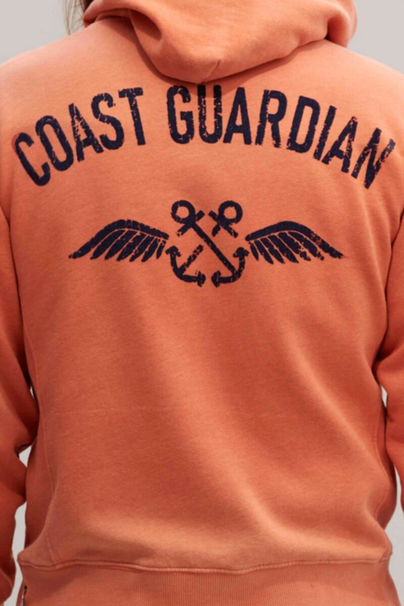 GHOST FOREST SURF CLUB-COASTIE WING HOODIE INTERNATIONAL ORANGE