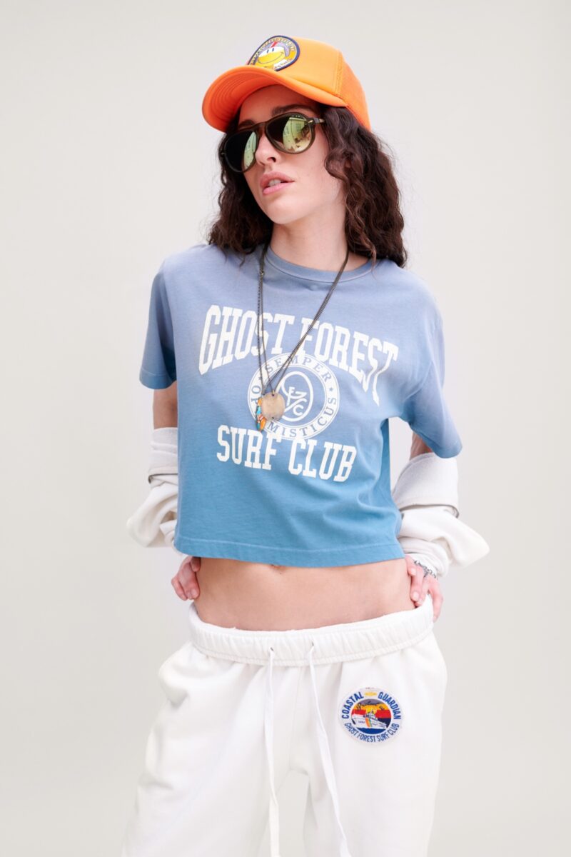 GHOST FOREST SURF CLUB-SIREN CROP GFSC TEE PACIFIC NORTHWEST