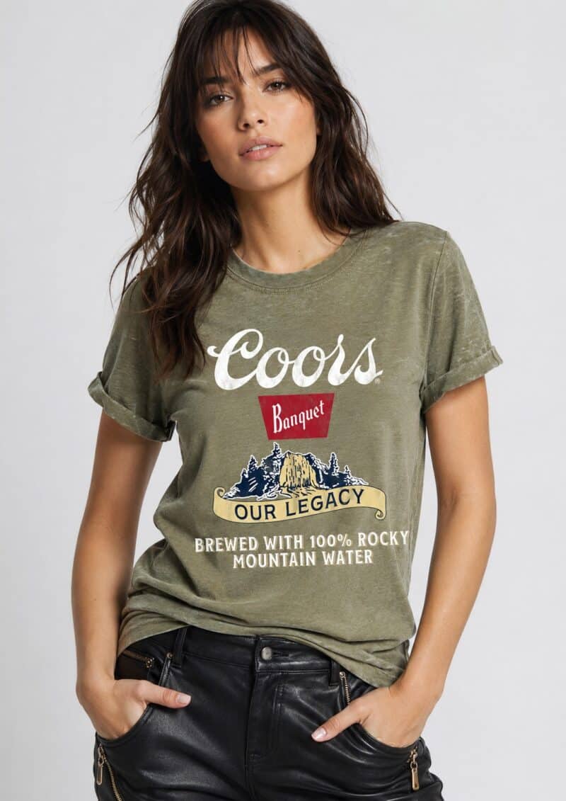 RECYCLED KARMA-COORS LEGACY TEE OLIVE
