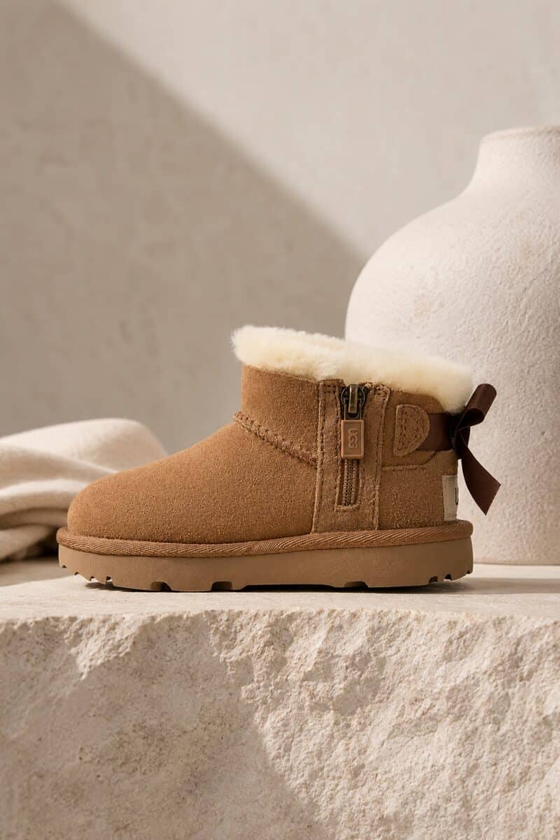 UGG-TODDLERS' ULTRA MINI BAILEY BOW CHESTNUT
