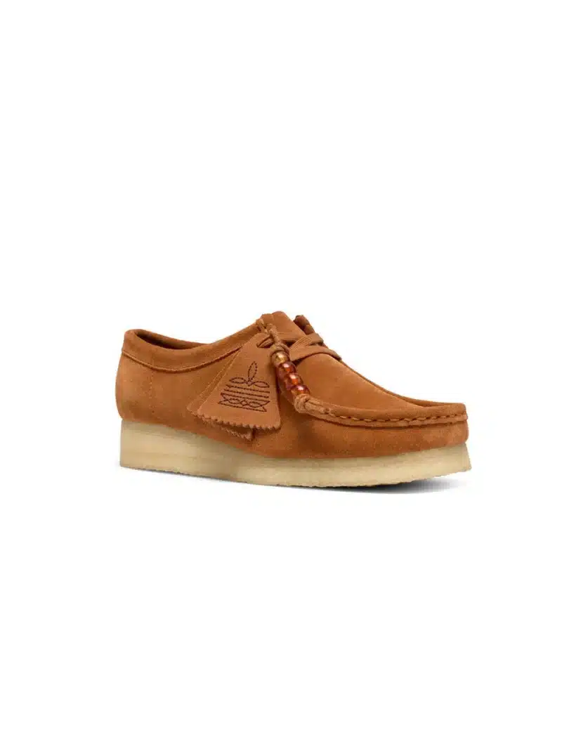 CLARKS-WALLABEE GINGER SUEDE