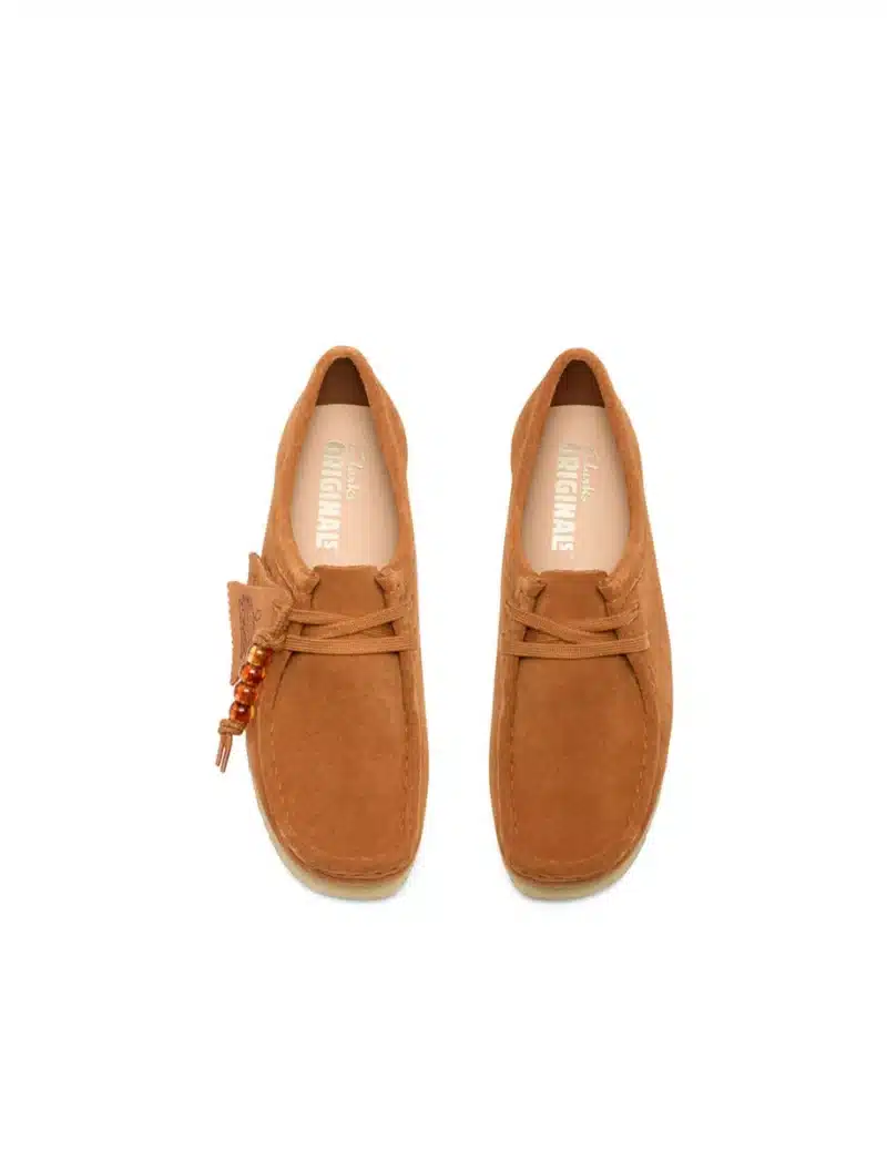 CLARKS-WALLABEE GINGER SUEDE