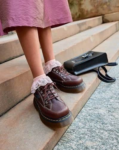 DR. MARTENS-BUZZ DARK BROWN GRIZZLY