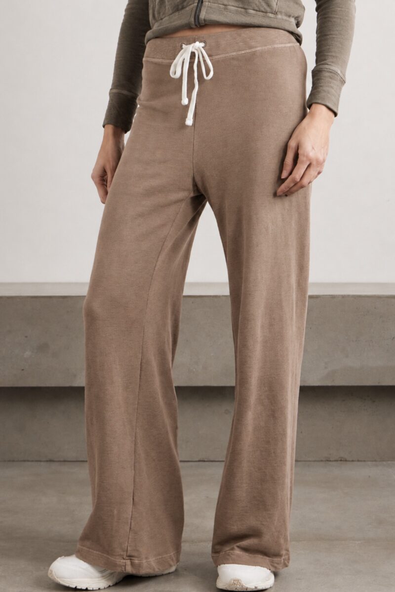 JAMES PERSE-VINTAGE FRENCH TERRY WIDE LEG SWEATPANT COFFEE