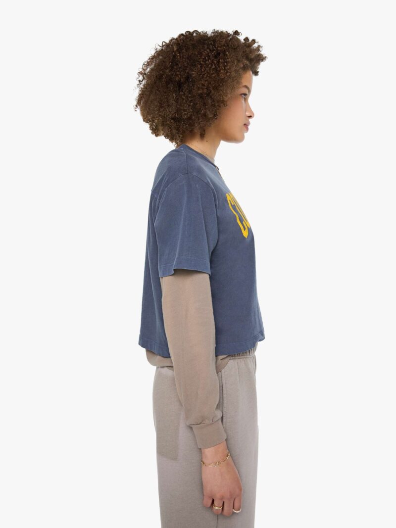 GHOST FOREST SURF CLUB-SIREN CROP GFSC TEE RESCUE BLUE